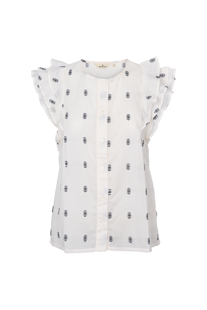 Basic Apparel Ada Shirt Shirts 705 whisper white / Sky captain